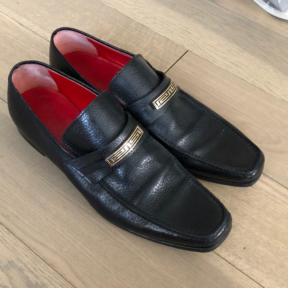 Men’s Versace Dress Shoe w/ Gold Buckle - EU 45